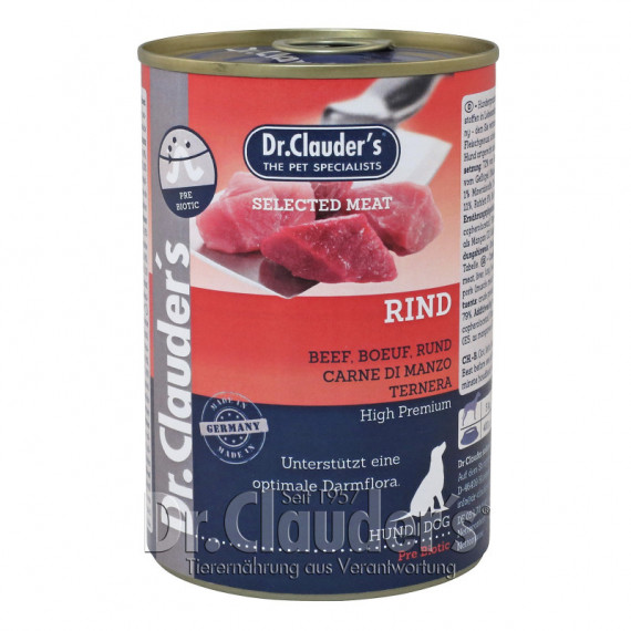 DR CLAUDER Dog Lata Ternera 400 Gr