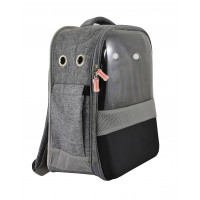 Nyc Mochila Gris con Ventana 30*23*43 Cm  NAYECO