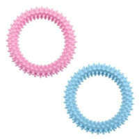 NAYECO Perro Juguete Mini Aro Pincho Rosa 11 Cm