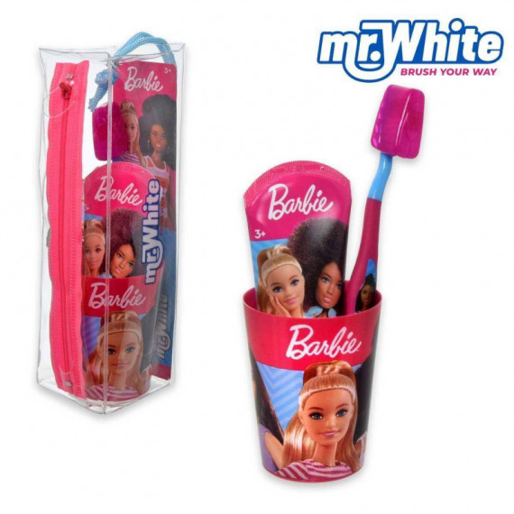 ESTUCHE DENTAL INF BARBIE (CEP/PASTA/VASO)