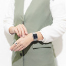 CASIO AQ-800E-1A Reloj Unisex Retro – Esfera Negra con Cuadrícula, Acero Inoxidable, Pantalla Dual, Estilo Vintage, Wr