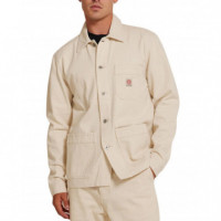 Chaquetas Hombre Chaqueta DEUS EX MACHINA Hank Denim Chore Natural