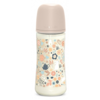 SUAVINEX Biberon Silicona +6MESES Dibujos Rosa