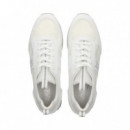 DEPORTIVO PIEL+MALLA BLANCO