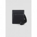 Bolso Bandolera con Cremallera de Nailon y Ecopiel Efecto Martillado de ANTONY MORATO