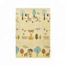 ALFOMBRA DE JUEGOS REVERSIBLE TRENDY 180X120X1 ZEBRA/ JIRAFA