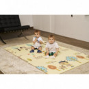 ALFOMBRA DE JUEGOS REVERSIBLE TRENDY 180X120X1 ZEBRA/ JIRAFA