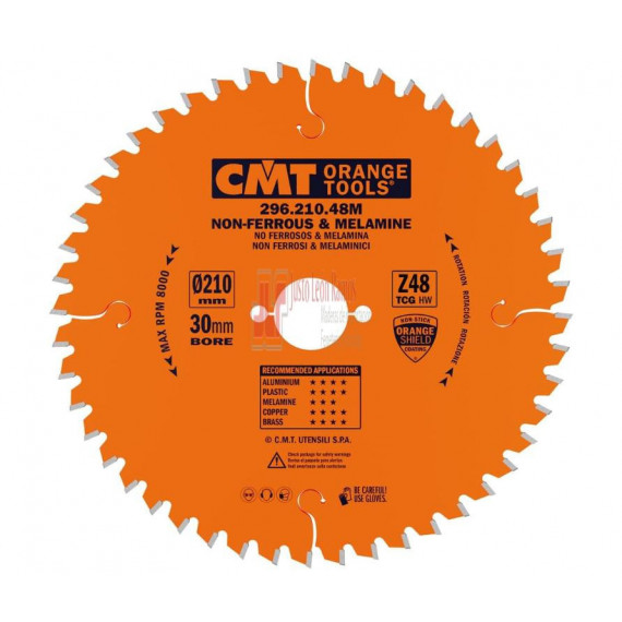 Disco Para Aluminio - 210 X 2.8 X 30 Mm - 48 Dientes