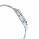 CASIO AQ-800E-7A Reloj Unisex Vintage – Esfera Blanca Cuadriculada, Acero Inoxidable, Doble Pantalla, Estilo Retro, Wr