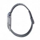 CASIO AQ-800EB-2A Reloj Unisex Retro – Esfera Azul Marino, Correa Textil Negra, Doble Pantalla, Estilo Vintage, Wr