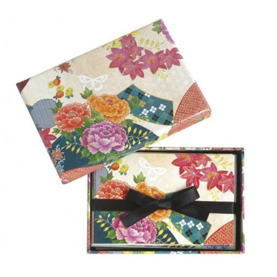 Cuaderno Madame Butterfly Tarjetas y Sobres 2 Flor Colo