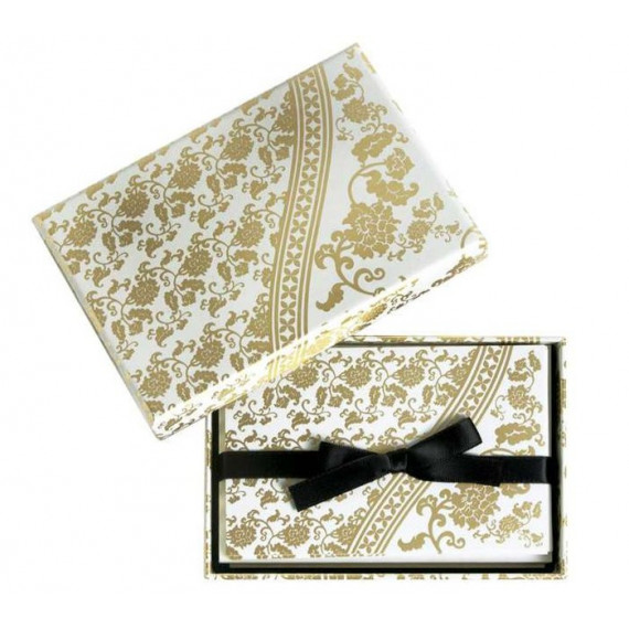 Cuaderno Madame Butterfly Tarjetas y Sobres 1 Flor Ocre
