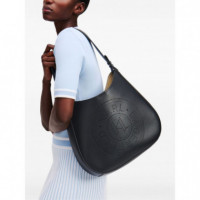 KARL LAGERFELD - K Circle Hobo Bag Perforated - 999 - A1W30213/999