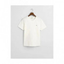 Camisetas Manga Corta Slim Shield V-neck T-shirt  GANT