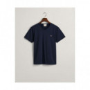 Camisetas Manga Corta Slim Shield V-neck T-shirt  GANT