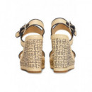 Cuñas Platform Th Mono Rafia Wedge  TOMMY HILFIGER