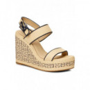 Cuñas Platform Th Mono Rafia Wedge  TOMMY HILFIGER