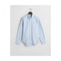 Camisas Slim Oxford Stretch Stripe Shirt  GANT