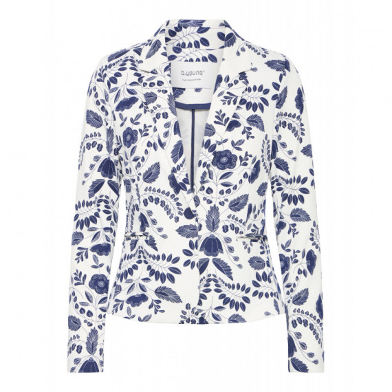 B-YOUNG Chaquetas Mujer Blazer B.young Rizetta Aop Med Blue Flower