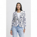 B-YOUNG Chaquetas Mujer Blazer B.young Rizetta Aop Med Blue Flower