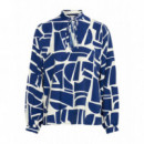 B-YOUNG Blusas y Camisas Blusa B.young Ihamma Med Blue Geo