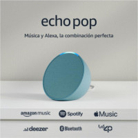 Altavoz Inteligente Bluetooth Echo Pop con Alexa Verde Azulado
