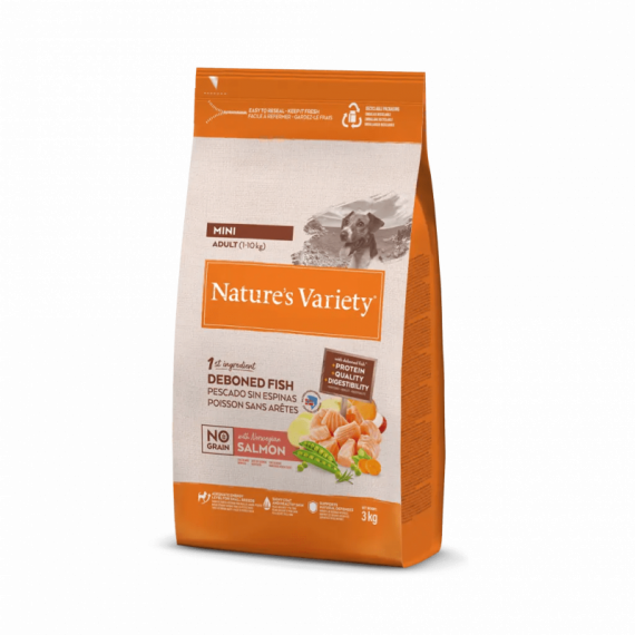 Natures Variety Perro Adulto Mini Ng Salmon 3 Kg  NATURE'S VARIETY
