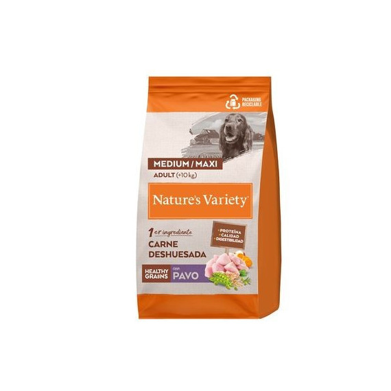 Natures Variety Perro Adulto Medium Maxi Hg Pavo 10 Kg  NATURE'S VARIETY