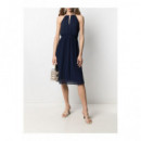 Vestidos Chain Neck MIDI Dress  MICHAEL KORS