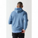 Suéter 11º Retro Tape Hoodie Azul
