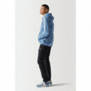 Suéter 11º Retro Tape Hoodie Azul