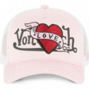 Gorra VON DUTCH VD-0-CAS2-LOVU-LP Rosa