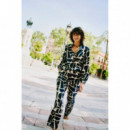 B-YOUNG Pantalones Mujer Pantalón B.young Ihamma Med Blue Geo