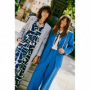 B-YOUNG Pantalones Mujer Pantalón B.young Ihamma Med Blue Geo