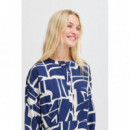 B-YOUNG Vestidos Vestido B.young Ihamma Med Blue Geo