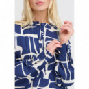 B-YOUNG Vestidos Vestido B.young Ihamma Med Blue Geo