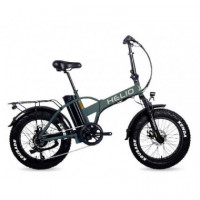 Fatbike Helio 300W Plegable Urbana para Adulto Gris Oscuro Metalizado  ECOXTREM
