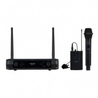 Micrófono Inalámbrico FONESTAR Doble SONAIR-2MP (1 de MANO+1 de Petaca)