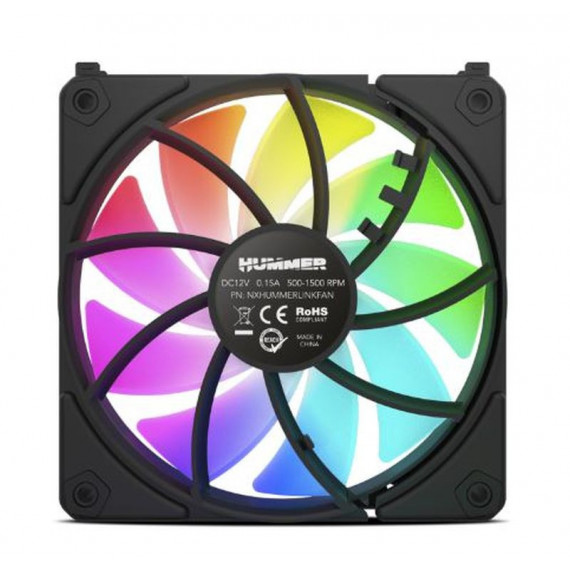NOX Ventilador Hummer Easylink Argb Negro