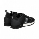 Deportivo Piel+malla Blanco+negro  EA7