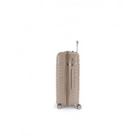 GABOL Maleta Viaje Mediana con 4 Ruedas Polipropileno Kiba Beige 66X44X27 Cm