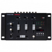 Mezclador de 3 Canales FONESTAR MIX-3DJ Conecta Como una Tarjeta de Audio
