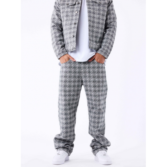 Jeans ProjectXParis geométrico negro