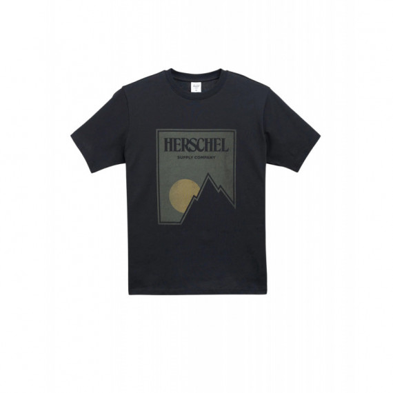 Camisetas Hombre Camiseta HERSCHEL Suncrest Black