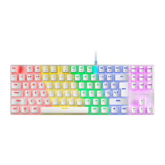MARS GAMING MK80W TECLADO MECANICO BLANCO