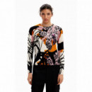 DESIGUAL Jersey Blanco 24SWJF30-1001