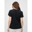 Camiseta Logo Redondo Strass Mujer LOLA CASADEMUNT