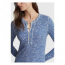 Vestidos Ditsy Rowie-long Sleeve-day Dress  POLO RALPH LAUREN