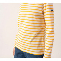 Camisetas Hombre Camiseta SAINT JAMES Minquiers Ecume Ambre