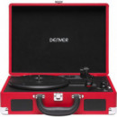 Tocadiscos Denver VPL-120 Rojo Reproducción a 3 Velocidades